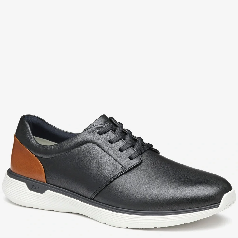 Johnston & Murphy XC4 Prentiss Plain Toe Black Waterproof Full Grain- 11 XW